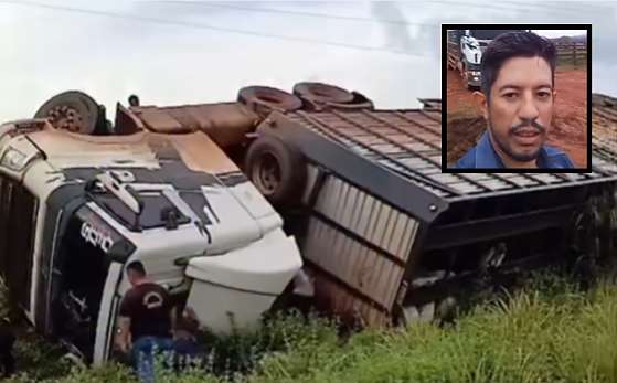 Motorista de Colniza morre preso às ferragens após colisão entre carretas em distrito de Diamantino