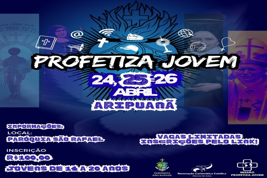 Paróquia São Rafael promove “Profetiza Jovem” com três dias de espiritualidade em Aripuanã 