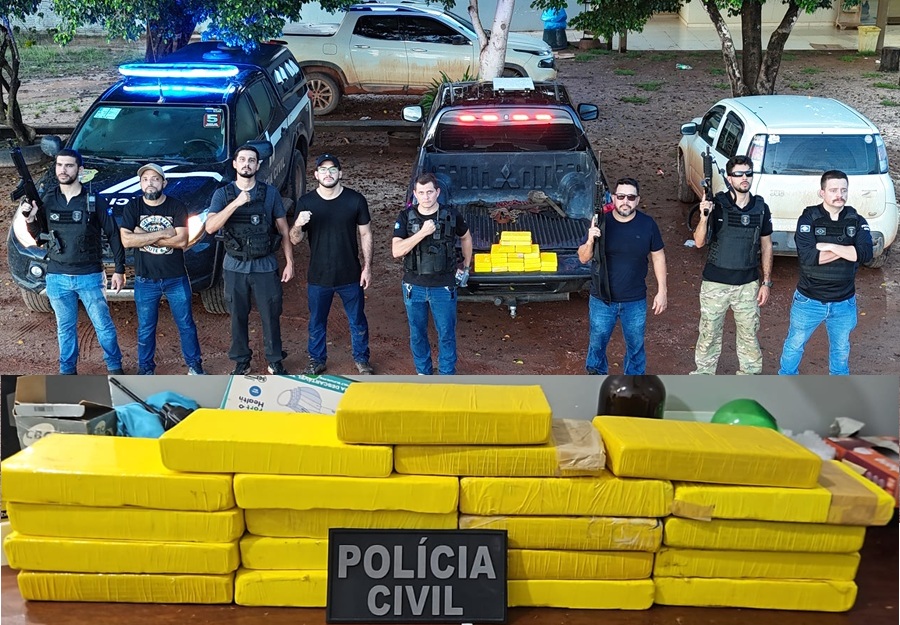 Polícia Civil apreende 20 tabletes de cocaína e prende suspeito por tráfico em Aripuanã 