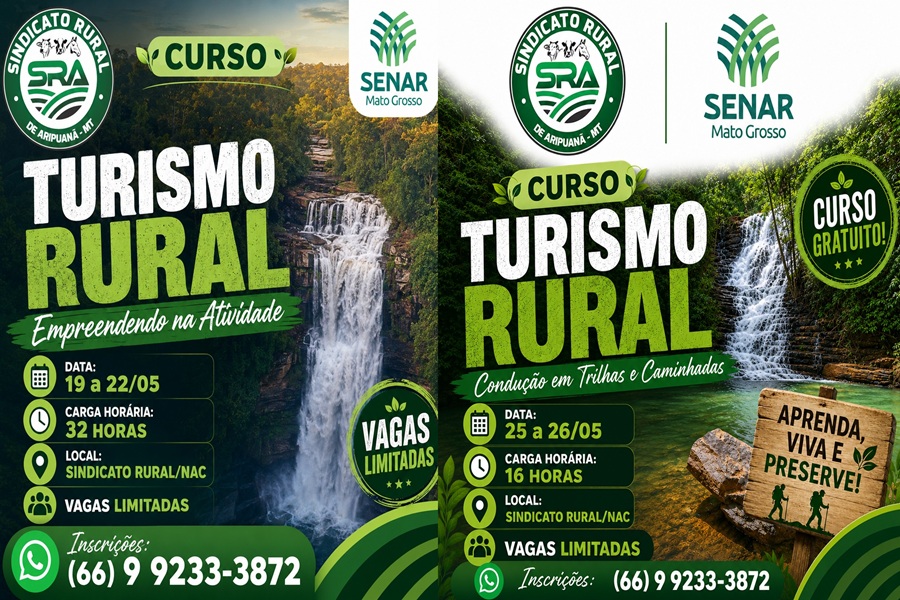Sindicato Rural de Aripuanã e SENAR promovem cursos voltados ao turismo rural no município 