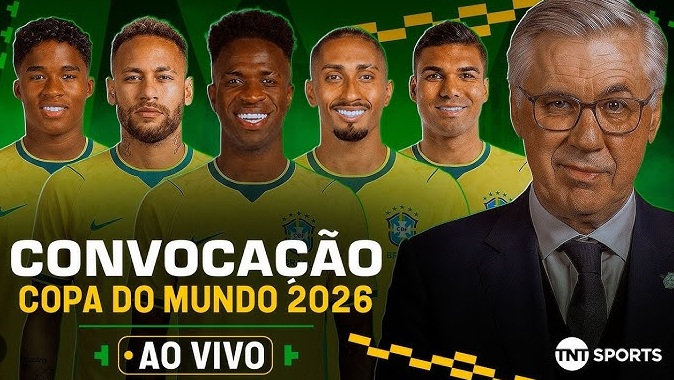 Neymar é convocado, e Ancelotti chama seleção para Copa com Endrick; veja 