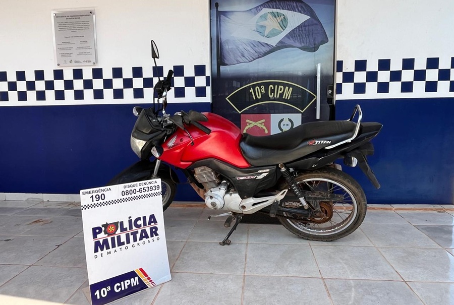 Motociclista é preso com moto com registro de roubo/furto durante abordagem em Aripuanã 