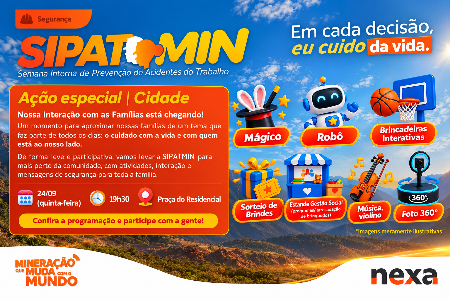 SIPATMIN leva ações de segurança, lazer e solidariedade à comunidade de Aripuanã 