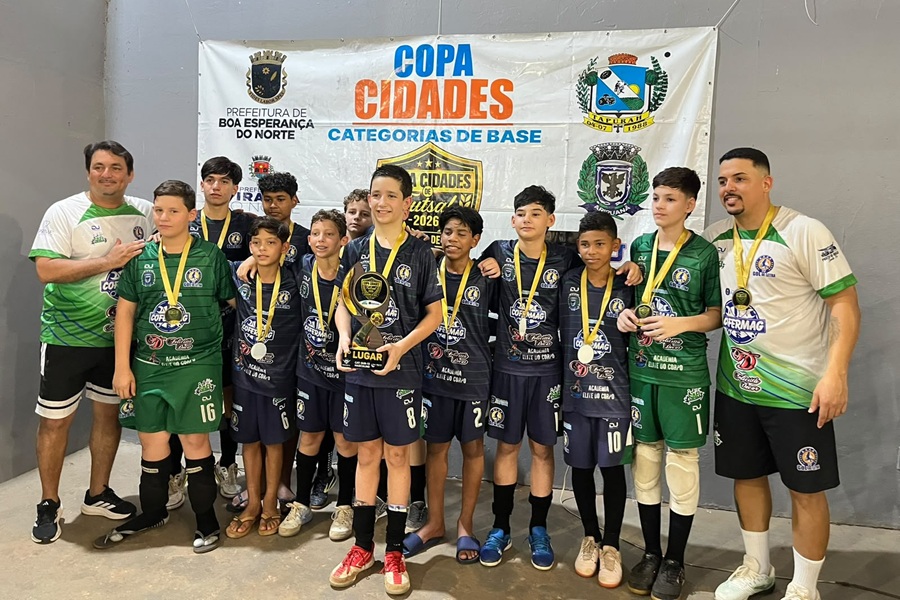 Projeto Gol de Letra conquista títulos em sete categorias na Copa Cidades de Futsal de Base em Aripuanã 