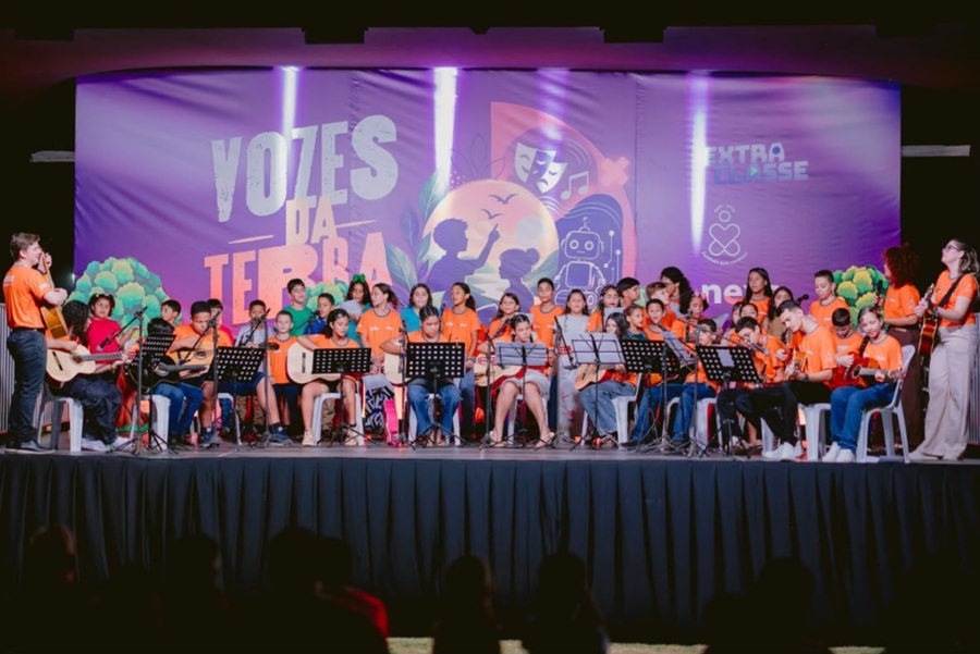 Alunos do projeto Extraclasse em Aripuanã apresentam a força da educação em noite cultural e pedagógica 