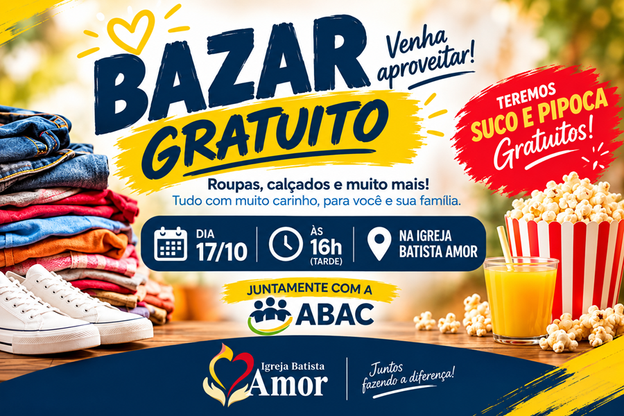 Bazar gratuito será realizado neste sábado em Aripuanã para atender famílias em situação de vulnerabilidade 