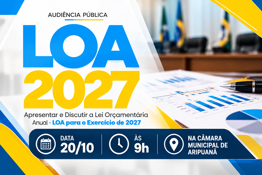 Prefeitura de Aripuanã promove audiência pública para discutir a LOA de 2027 